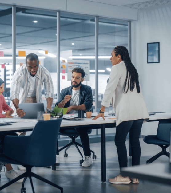 People at work